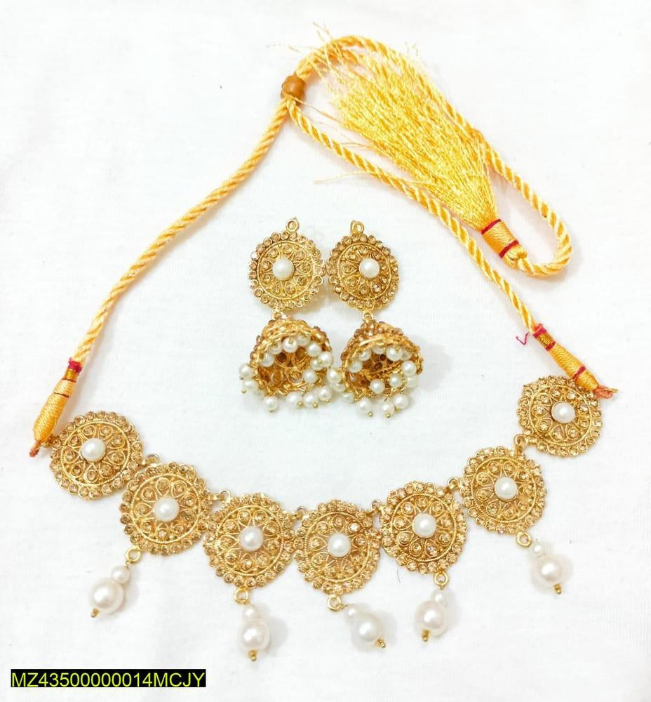 Artificial stones fancy choker set t4trendz