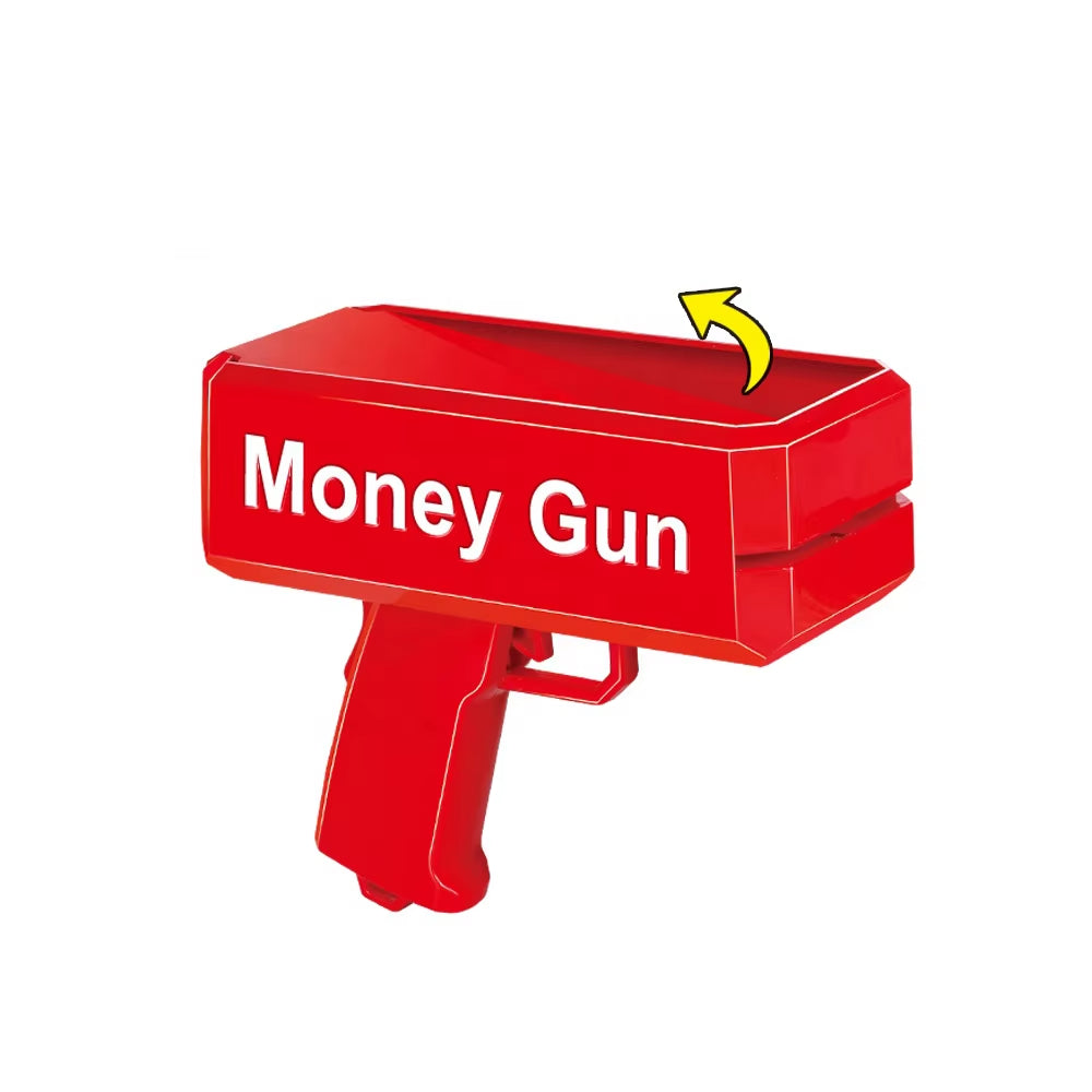 Electronic Cash Spray Toy Gun – Fun Money Shooter with Paper Money for Kids & Parties