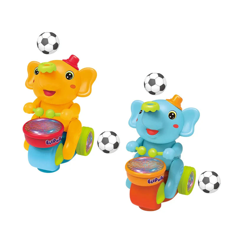 Musical Ball Blowing Elephant Drum Toy | Interactive Beating Drum for Kids