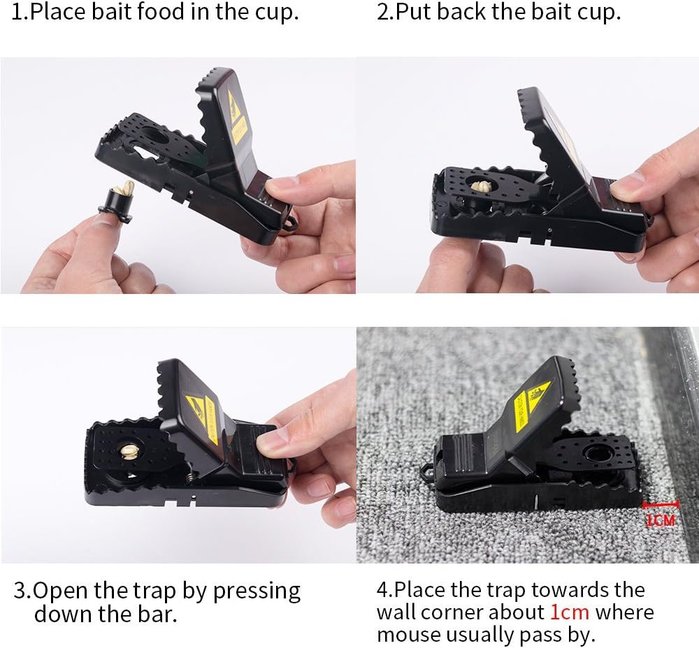 pack of two Universal Mouse Catcher, Indoor Reusable Rat Trap t4trendz