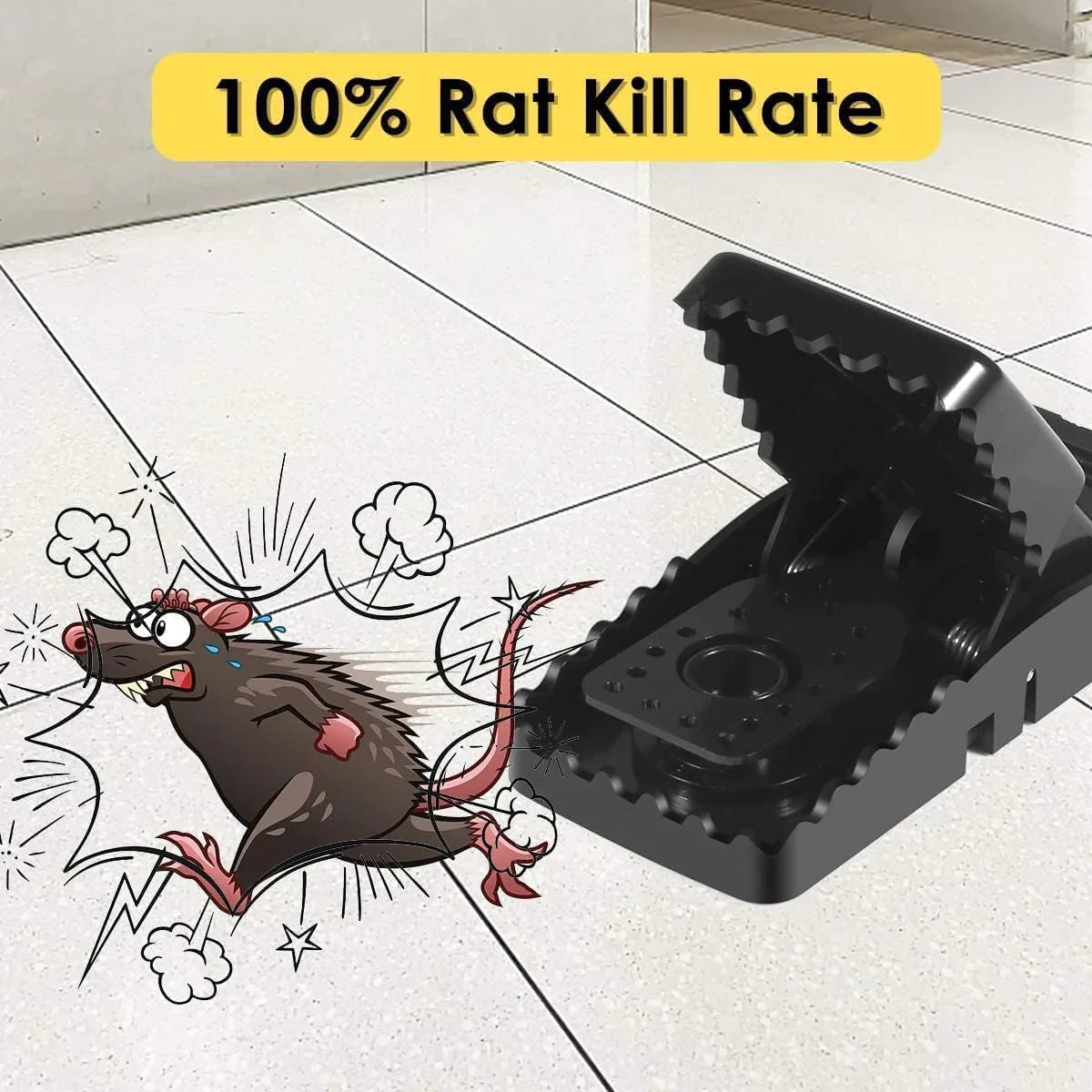 pack of two Universal Mouse Catcher, Indoor Reusable Rat Trap t4trendz