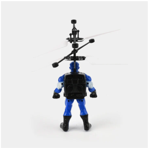 Inductive Sensor Flying Superhero Toy for Kids – Hand-Controlled Rechargeable Action Figure with Lights