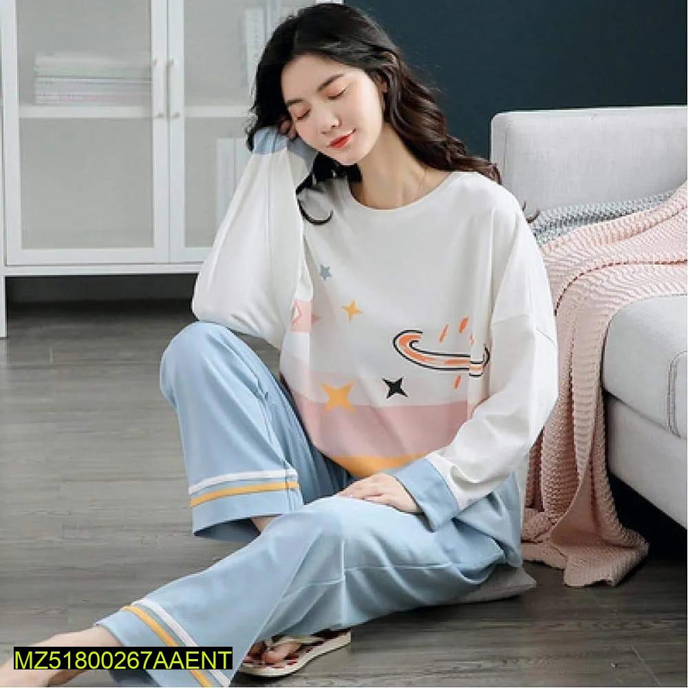 2 pcs women stitched PC interlock sleepwear t4trendz