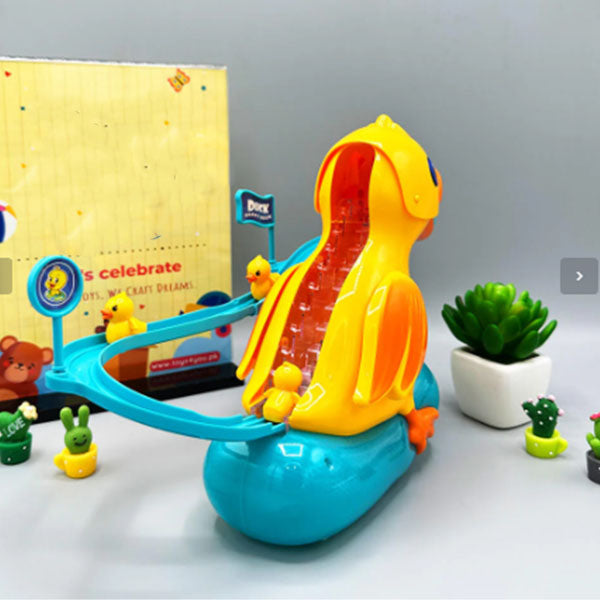 Electric Duck Toy with Sliding Track