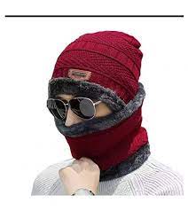 Pack of 2 pair Winter Cap And Neck Warmer For For Unisex t4trendz