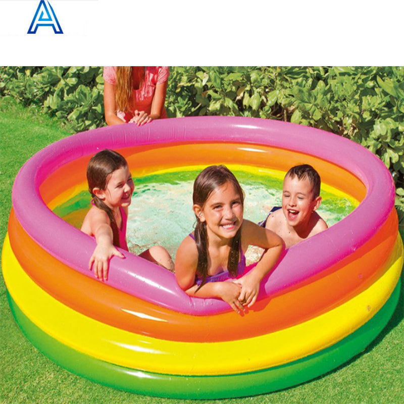 Inflatable PVC Swimming Pool – Foldable Backyard Pool for Kids