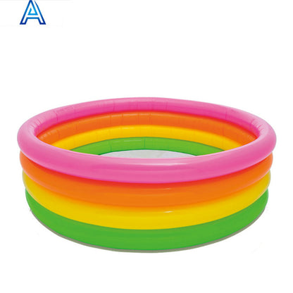 Inflatable PVC Swimming Pool – Foldable Backyard Pool for Kids