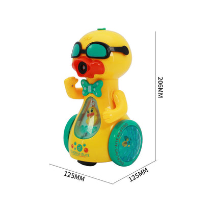 Electric Walking Duck Bubble Toy – Lights & Music for Kids