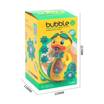 Electric Walking Duck Bubble Toy – Lights & Music for Kids