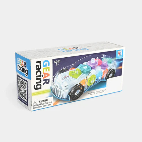 Gear Car Toy for Kids – Transparent Toy Car with Lights & Music