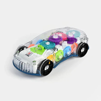 Gear Car Toy for Kids – Transparent Toy Car with Lights & Music