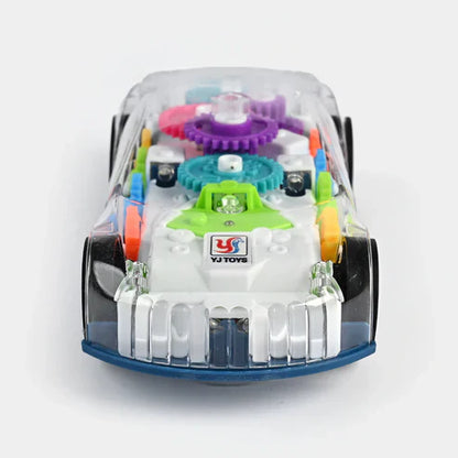 Gear Car Toy for Kids – Transparent Toy Car with Lights & Music