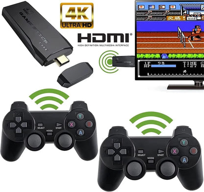 M8 64GB 4K Game Console with Tekken 3, 20,000+ Games & 2 Controllers