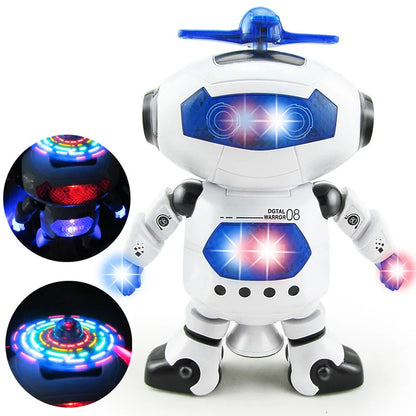 Space Dancer Smart Robot Toy – Interactive Walking Humanoid with Lights, Music & Sounds for Kids