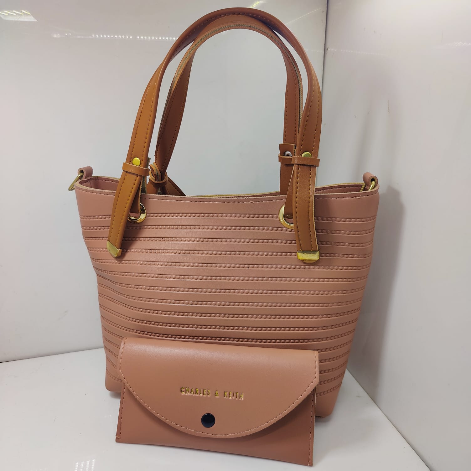 2 piece leather hand bag t4trendz