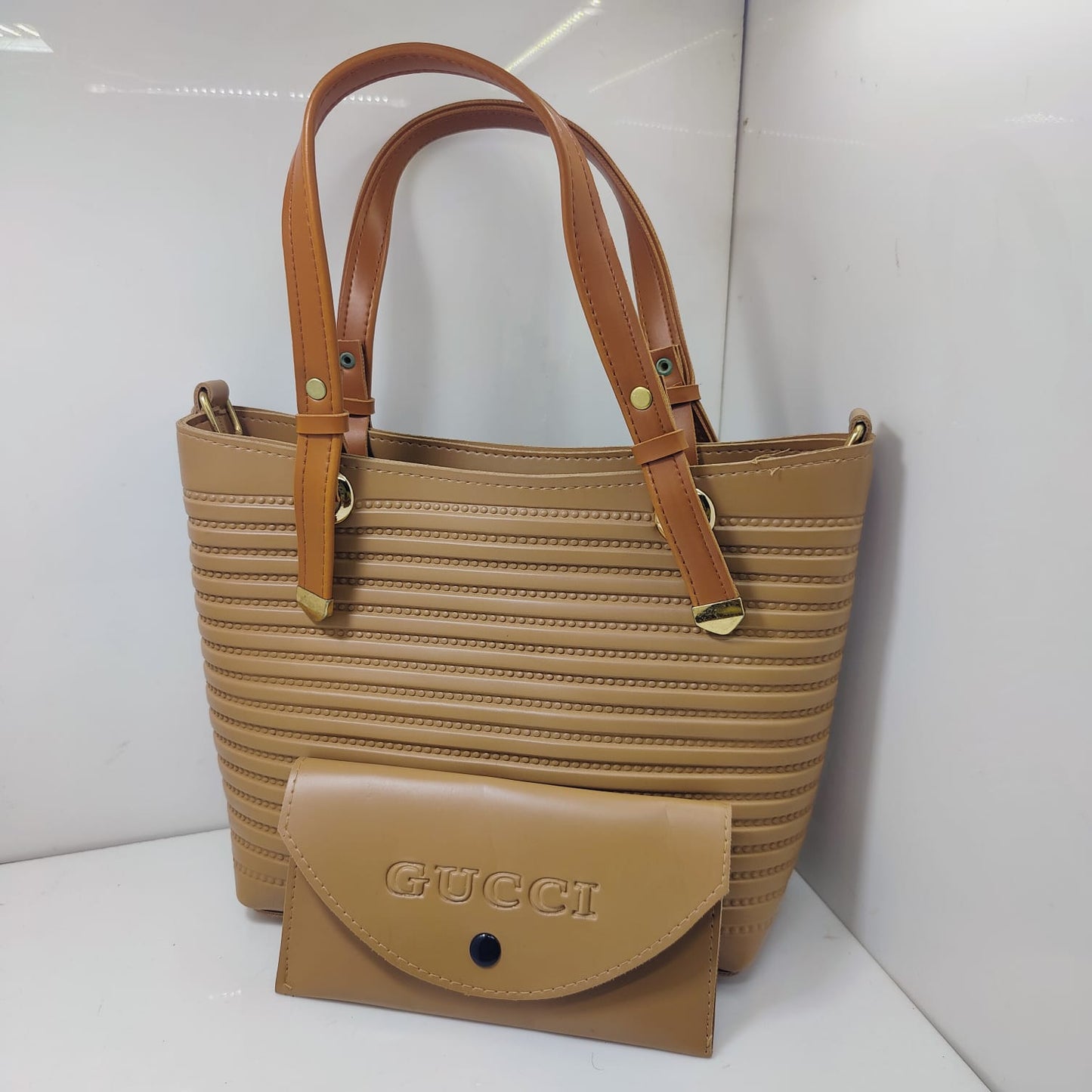 2 piece leather hand bag t4trendz
