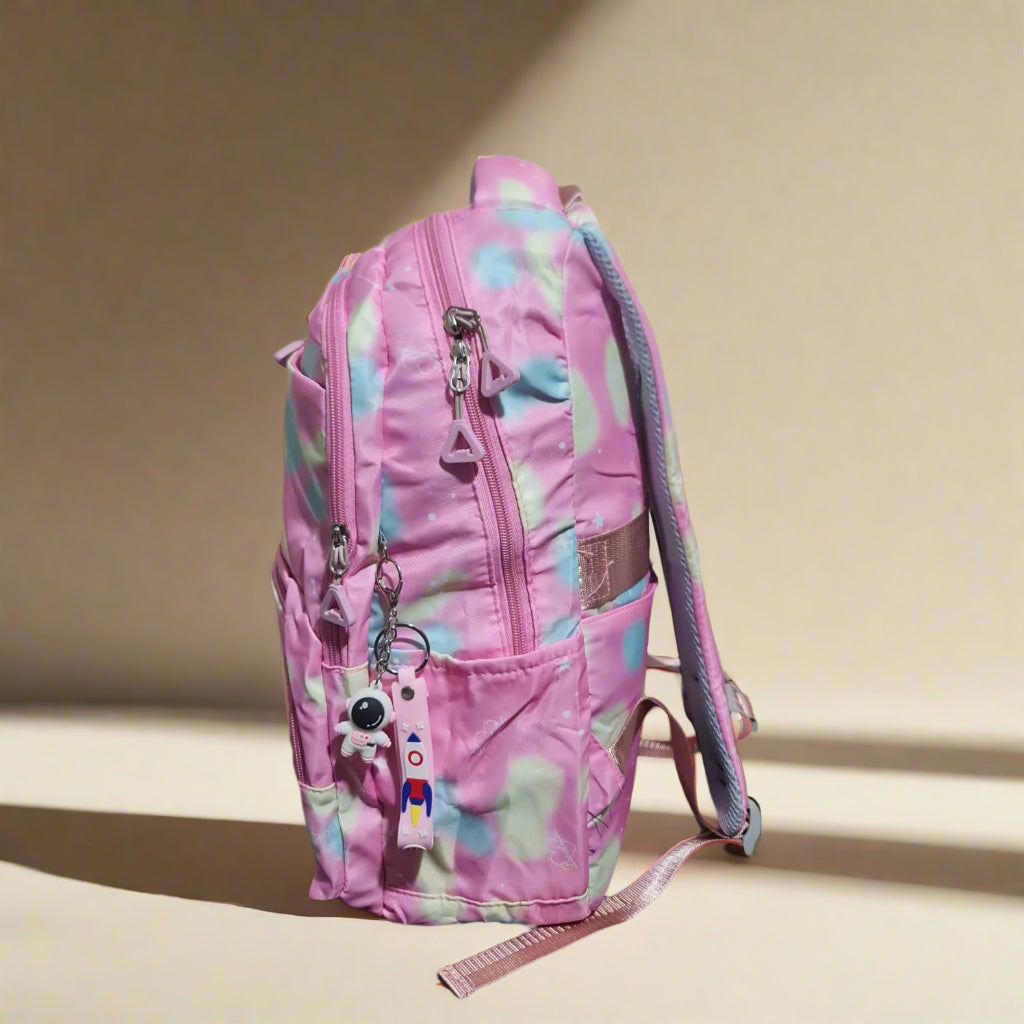 Purple Rainbow Nylon School & Travel Backpack