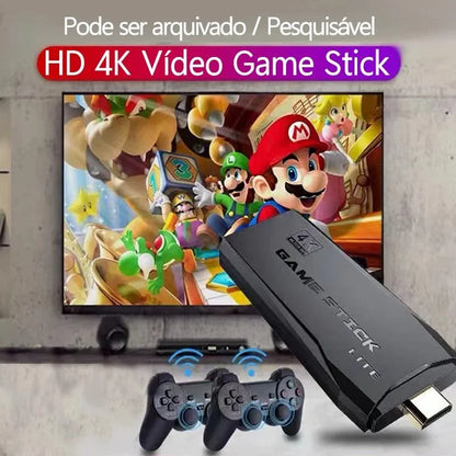 M8 64GB 4K Game Console with Tekken 3, 20,000+ Games & 2 Controllers