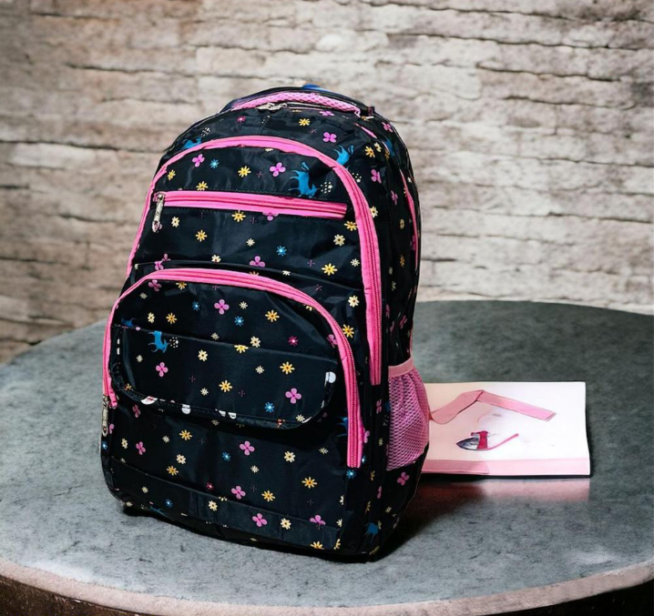 Girl's Nylon Casual Backpack
 School bag t4trendz