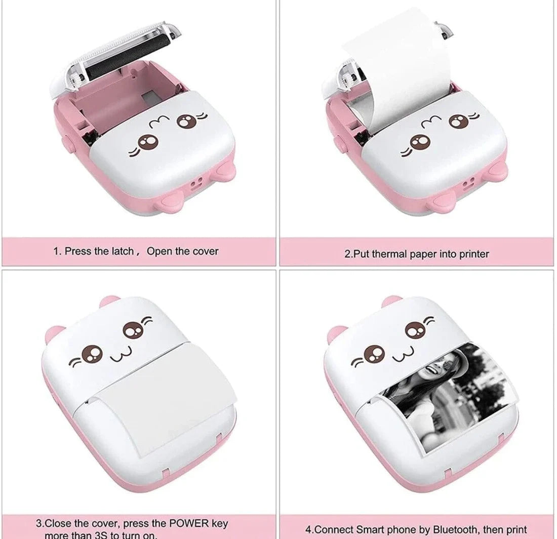 Portable Mini Bluetooth WiFi Printer t4trendz