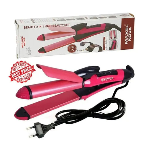 2 In 1 Hair Straighter & Curler Little chic