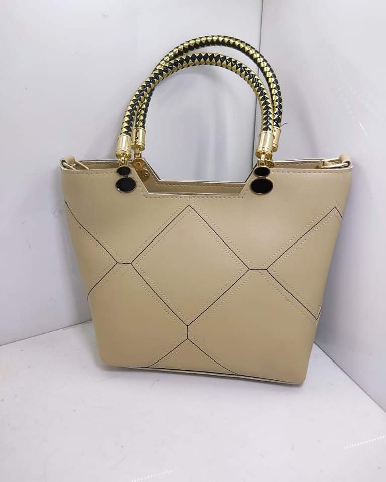 Leather X pattern handbag Little chic