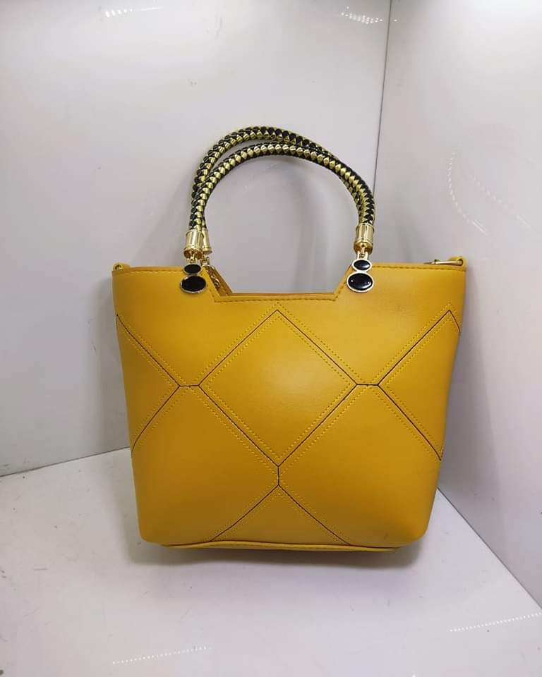 Leather X pattern handbag Little chic